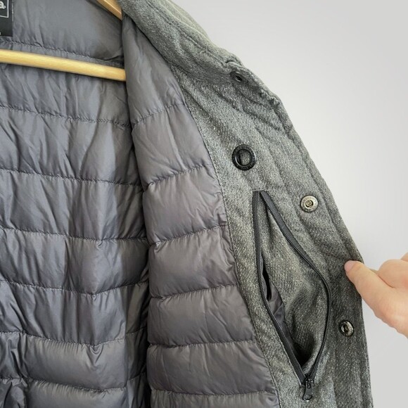 Men's Prana Button Down Showdown Shirt Charcoal Jacket XL - Picture 3 of 9